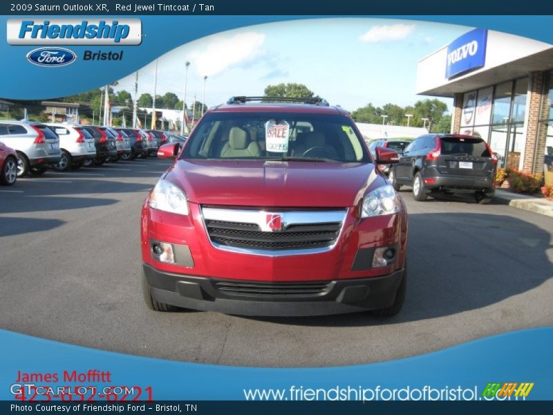 Red Jewel Tintcoat / Tan 2009 Saturn Outlook XR