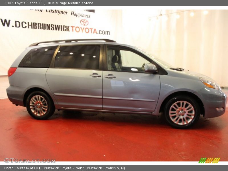 Blue Mirage Metallic / Stone 2007 Toyota Sienna XLE