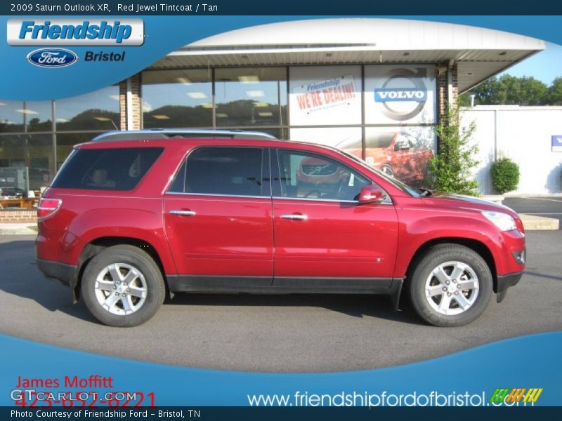 Red Jewel Tintcoat / Tan 2009 Saturn Outlook XR