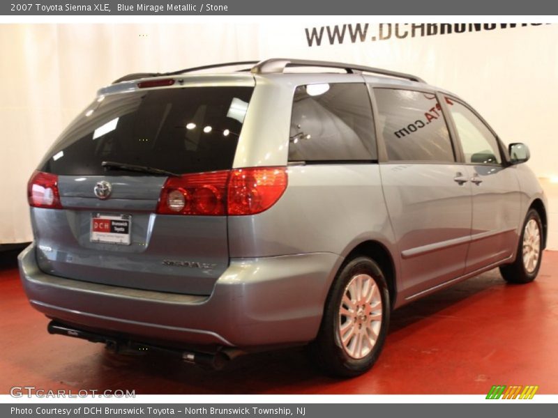 Blue Mirage Metallic / Stone 2007 Toyota Sienna XLE