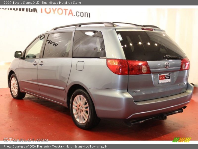 Blue Mirage Metallic / Stone 2007 Toyota Sienna XLE