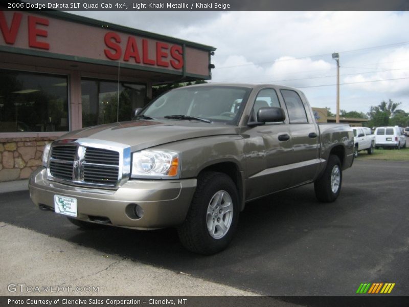 Light Khaki Metallic / Khaki Beige 2006 Dodge Dakota SLT Quad Cab 4x4