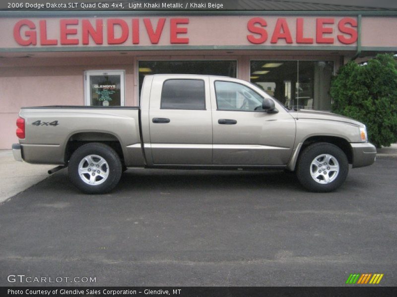 Light Khaki Metallic / Khaki Beige 2006 Dodge Dakota SLT Quad Cab 4x4