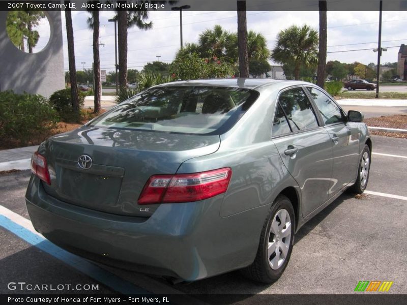 Aloe Green Metallic / Bisque 2007 Toyota Camry LE