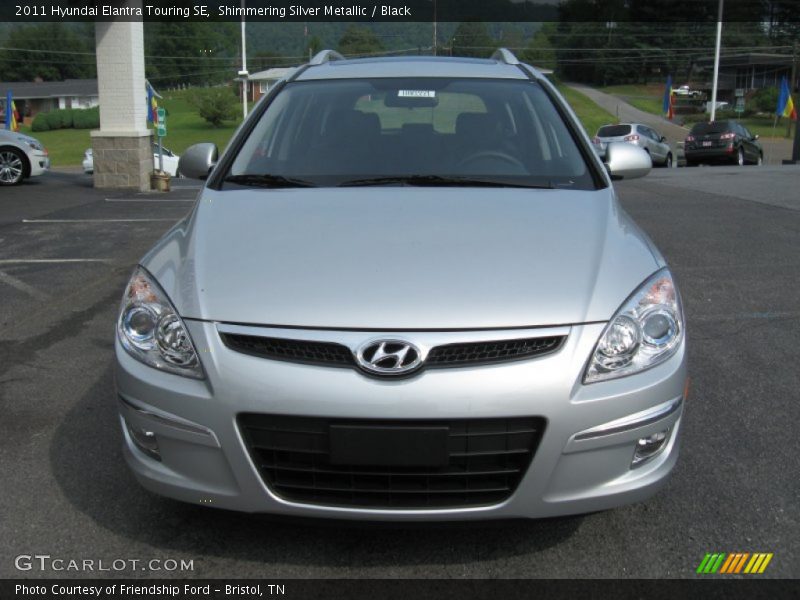 Shimmering Silver Metallic / Black 2011 Hyundai Elantra Touring SE