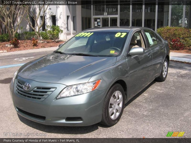 Aloe Green Metallic / Bisque 2007 Toyota Camry LE