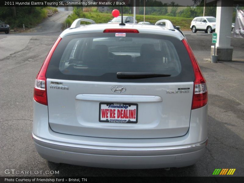 Shimmering Silver Metallic / Black 2011 Hyundai Elantra Touring SE