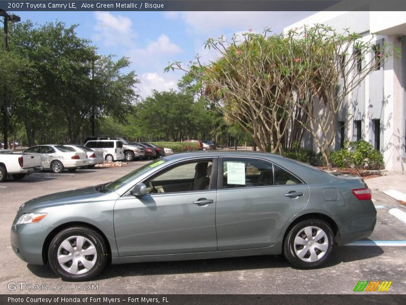 Aloe Green Metallic / Bisque 2007 Toyota Camry LE