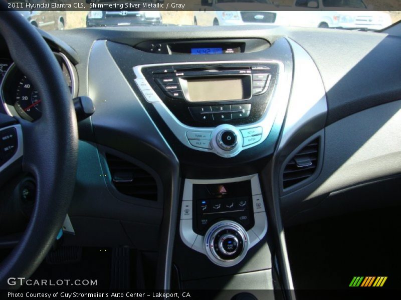 Shimmering Silver Metallic / Gray 2011 Hyundai Elantra GLS