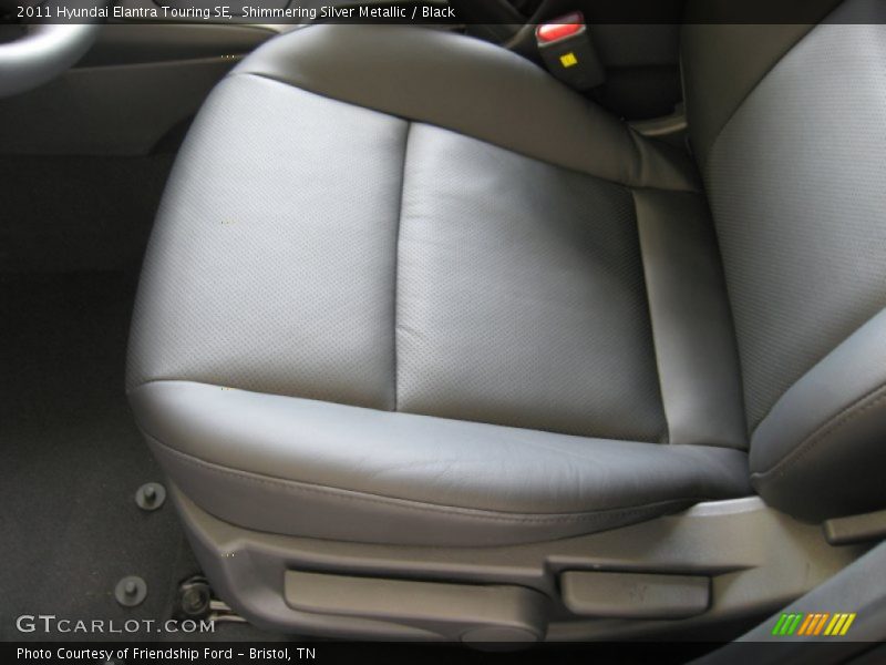 Shimmering Silver Metallic / Black 2011 Hyundai Elantra Touring SE