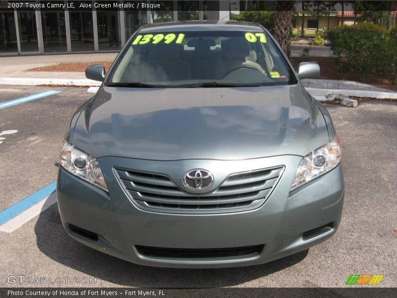 Aloe Green Metallic / Bisque 2007 Toyota Camry LE