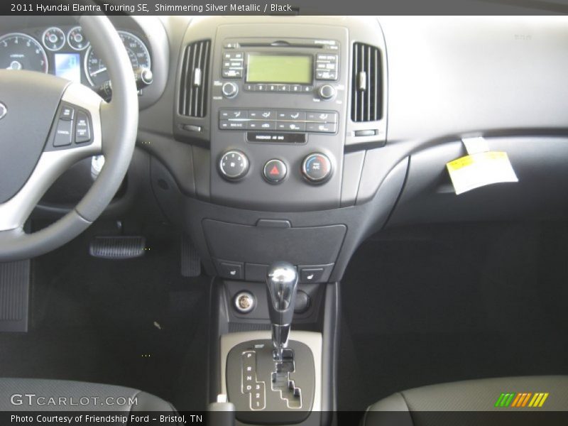 Shimmering Silver Metallic / Black 2011 Hyundai Elantra Touring SE