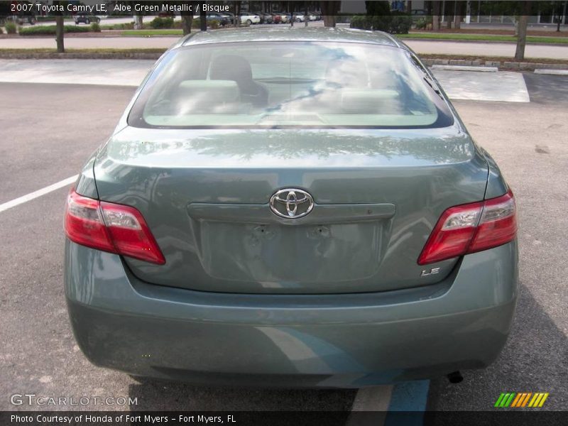 Aloe Green Metallic / Bisque 2007 Toyota Camry LE