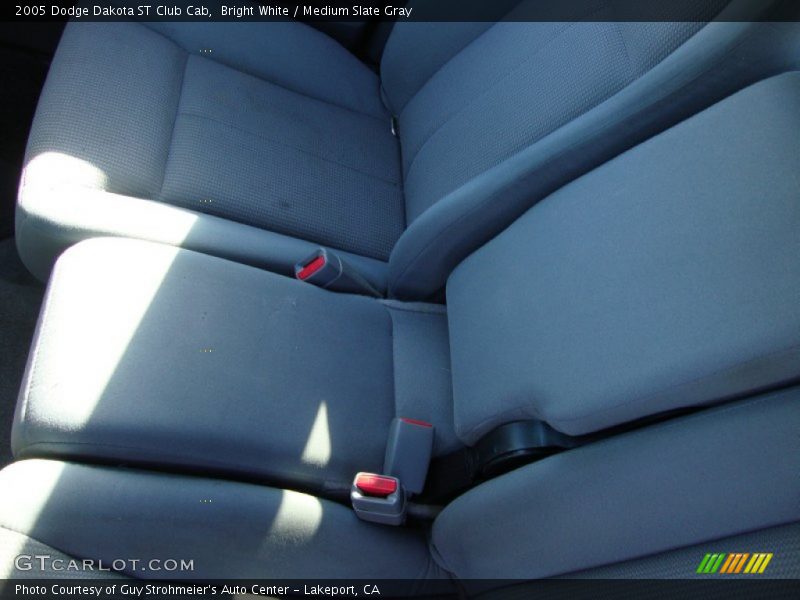 Bright White / Medium Slate Gray 2005 Dodge Dakota ST Club Cab