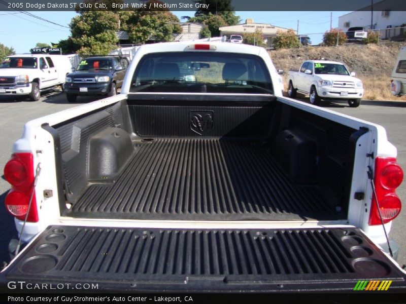 Bright White / Medium Slate Gray 2005 Dodge Dakota ST Club Cab