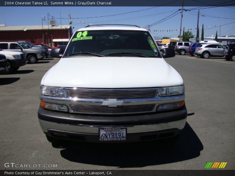 Summit White / Gray/Dark Charcoal 2004 Chevrolet Tahoe LS