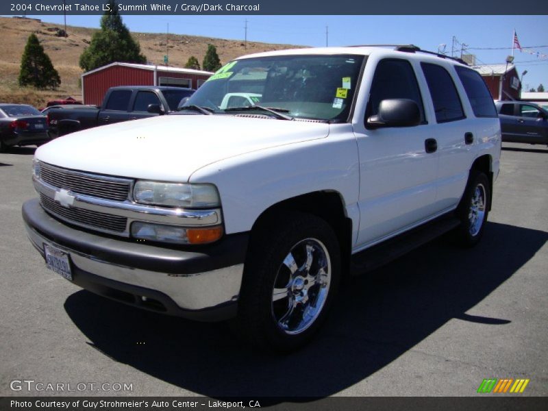Summit White / Gray/Dark Charcoal 2004 Chevrolet Tahoe LS