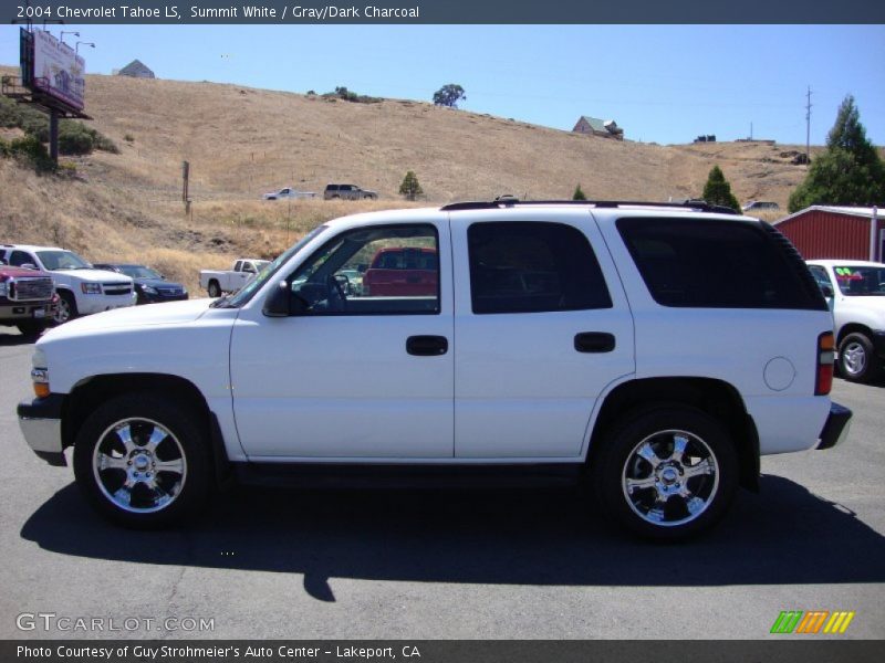 Summit White / Gray/Dark Charcoal 2004 Chevrolet Tahoe LS