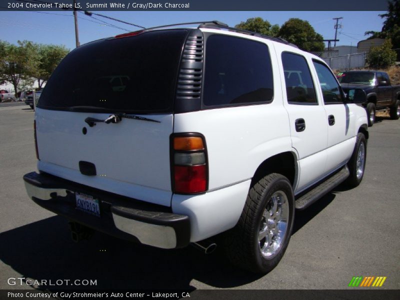 Summit White / Gray/Dark Charcoal 2004 Chevrolet Tahoe LS