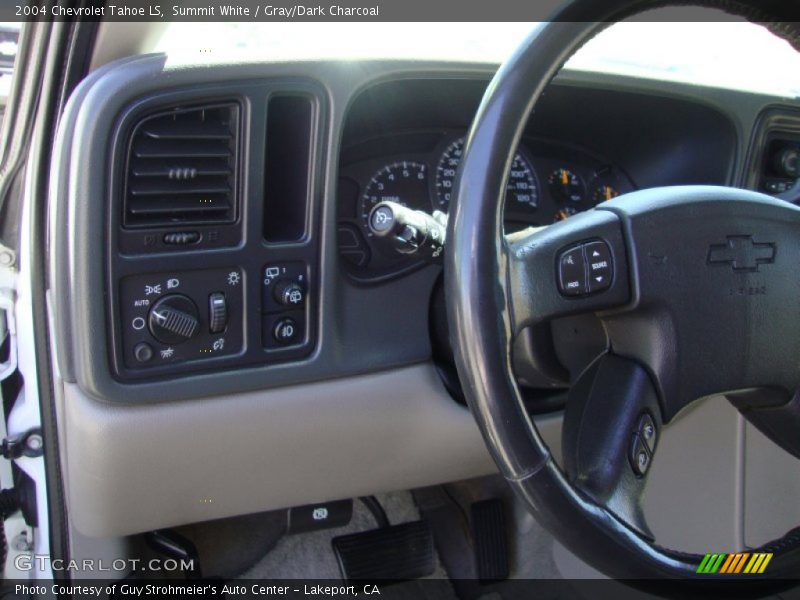 Summit White / Gray/Dark Charcoal 2004 Chevrolet Tahoe LS