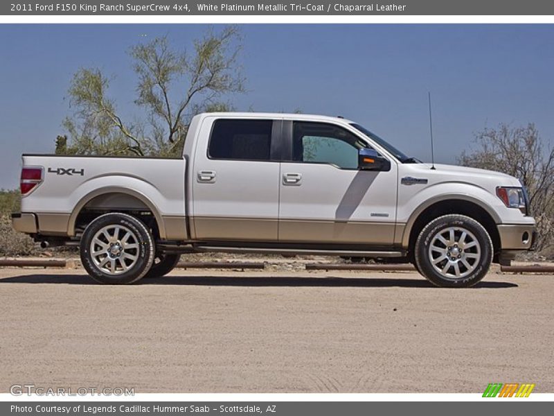  2011 F150 King Ranch SuperCrew 4x4 White Platinum Metallic Tri-Coat