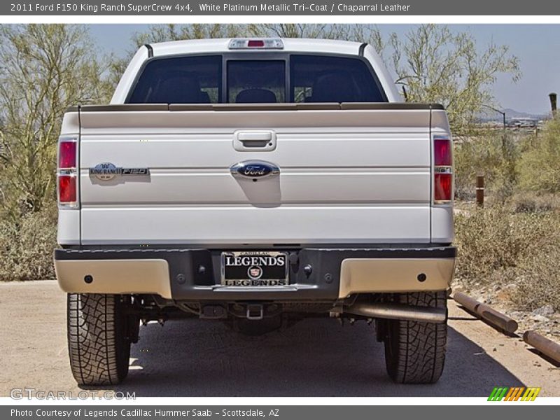 White Platinum Metallic Tri-Coat / Chaparral Leather 2011 Ford F150 King Ranch SuperCrew 4x4