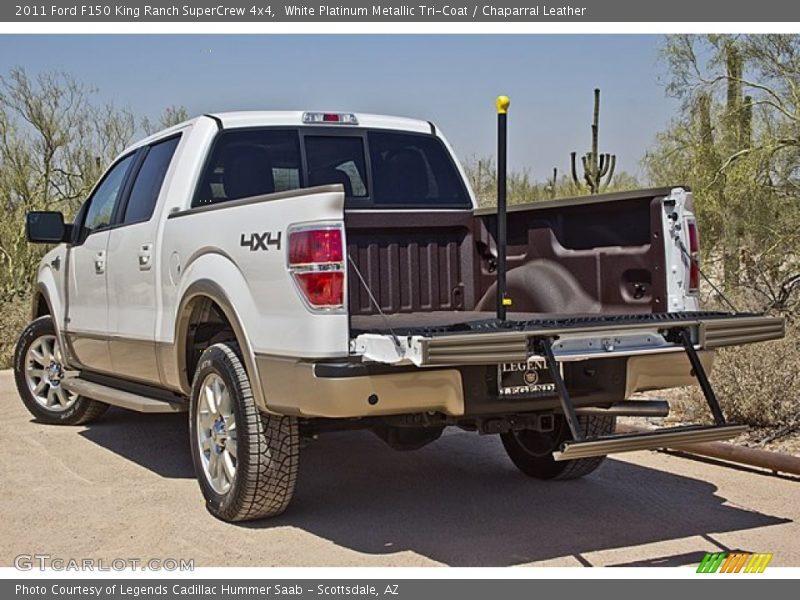 White Platinum Metallic Tri-Coat / Chaparral Leather 2011 Ford F150 King Ranch SuperCrew 4x4