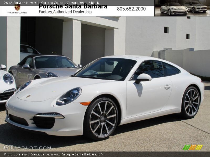 Carrara White / Black 2012 Porsche New 911 Carrera Coupe