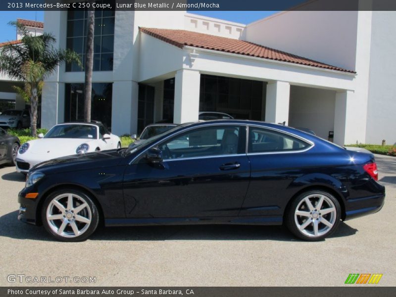 Lunar Blue Metallic / Almond/Mocha 2013 Mercedes-Benz C 250 Coupe