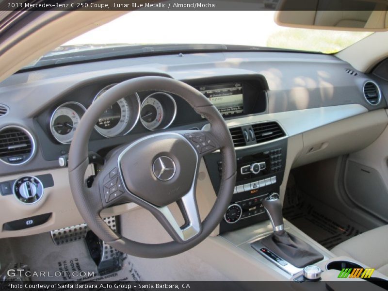 Lunar Blue Metallic / Almond/Mocha 2013 Mercedes-Benz C 250 Coupe