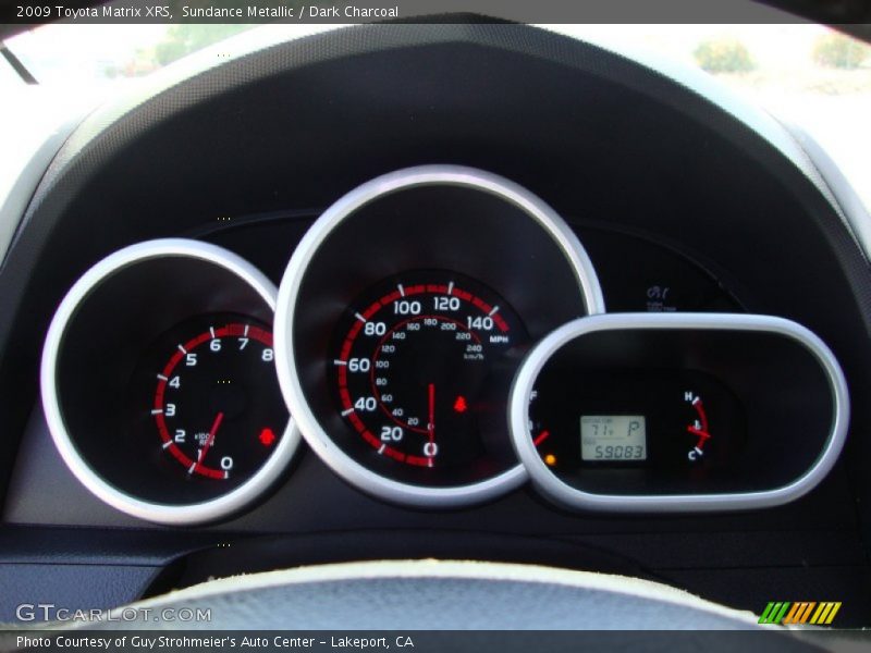  2009 Matrix XRS XRS Gauges