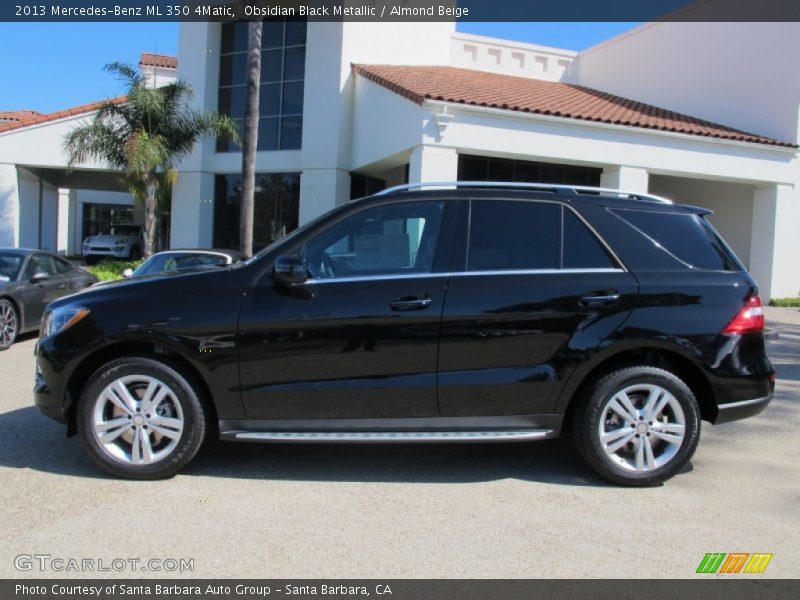 Obsidian Black Metallic / Almond Beige 2013 Mercedes-Benz ML 350 4Matic