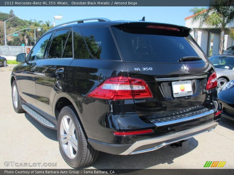 Obsidian Black Metallic / Almond Beige 2013 Mercedes-Benz ML 350 4Matic