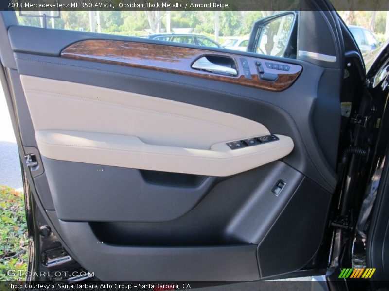 Obsidian Black Metallic / Almond Beige 2013 Mercedes-Benz ML 350 4Matic