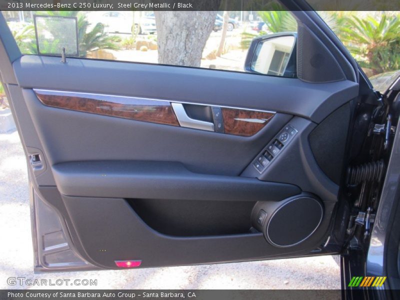 Steel Grey Metallic / Black 2013 Mercedes-Benz C 250 Luxury