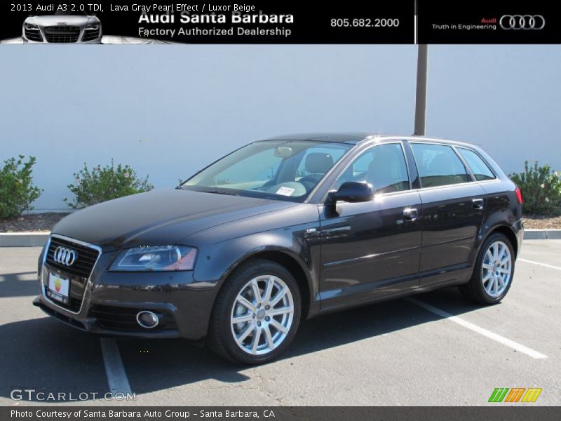Lava Gray Pearl Effect / Luxor Beige 2013 Audi A3 2.0 TDI