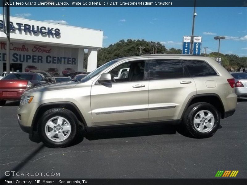 White Gold Metallic / Dark Graystone/Medium Graystone 2011 Jeep Grand Cherokee Laredo