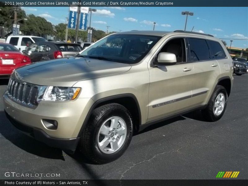 White Gold Metallic / Dark Graystone/Medium Graystone 2011 Jeep Grand Cherokee Laredo