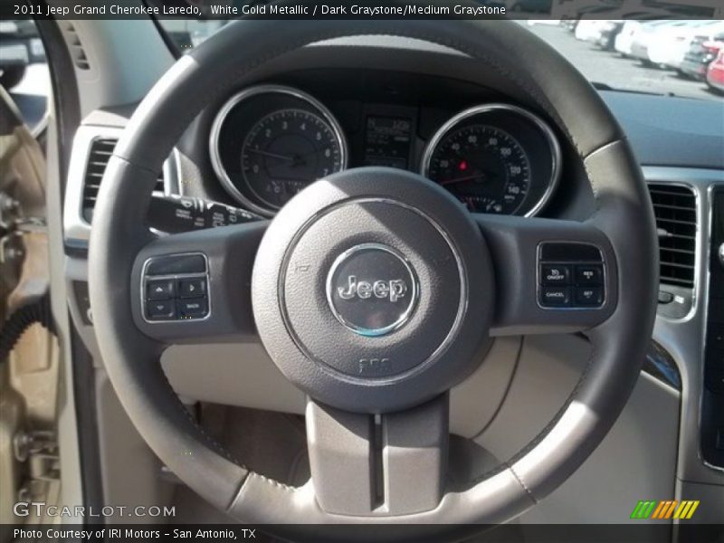 White Gold Metallic / Dark Graystone/Medium Graystone 2011 Jeep Grand Cherokee Laredo