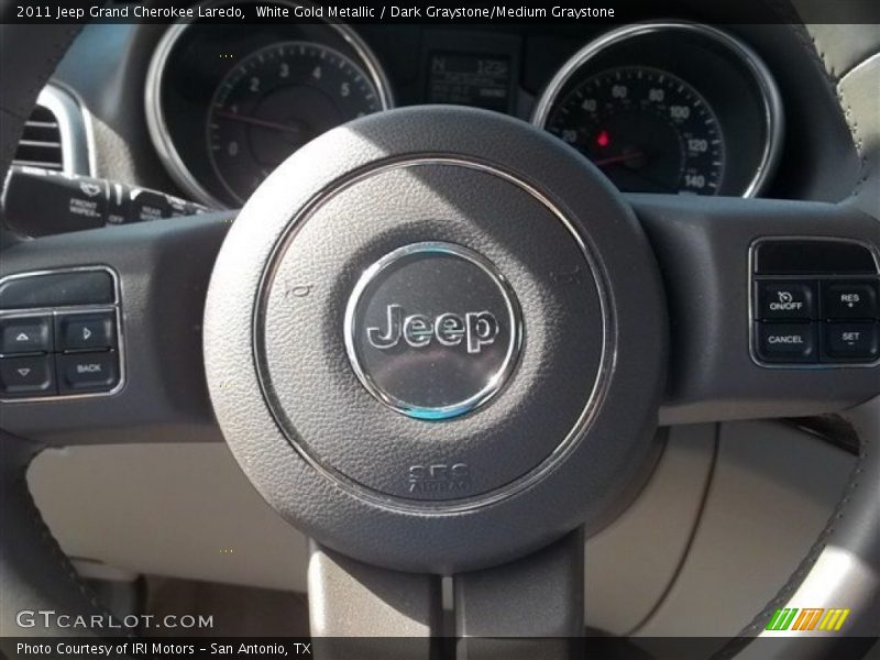 White Gold Metallic / Dark Graystone/Medium Graystone 2011 Jeep Grand Cherokee Laredo
