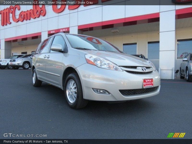 Silver Shadow Pearl / Stone Gray 2006 Toyota Sienna XLE AWD