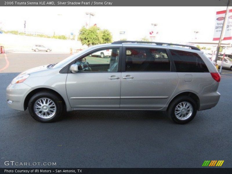 Silver Shadow Pearl / Stone Gray 2006 Toyota Sienna XLE AWD