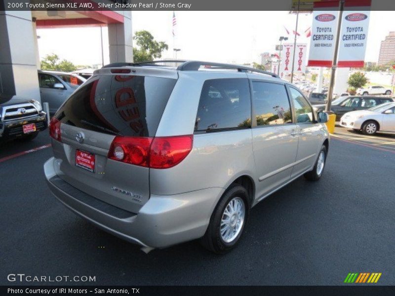 Silver Shadow Pearl / Stone Gray 2006 Toyota Sienna XLE AWD