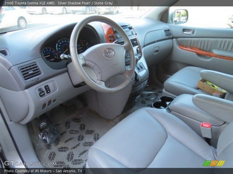 Silver Shadow Pearl / Stone Gray 2006 Toyota Sienna XLE AWD