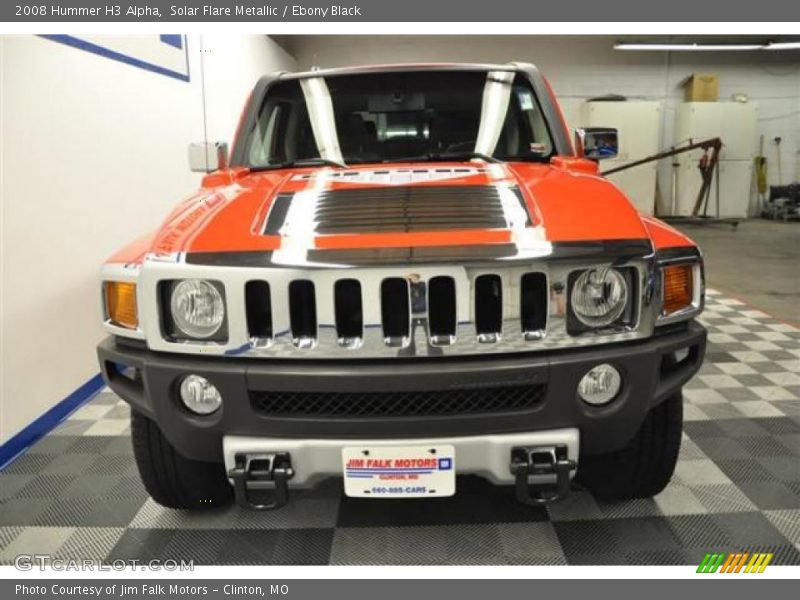 Solar Flare Metallic / Ebony Black 2008 Hummer H3 Alpha