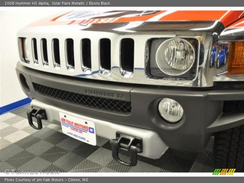 Solar Flare Metallic / Ebony Black 2008 Hummer H3 Alpha