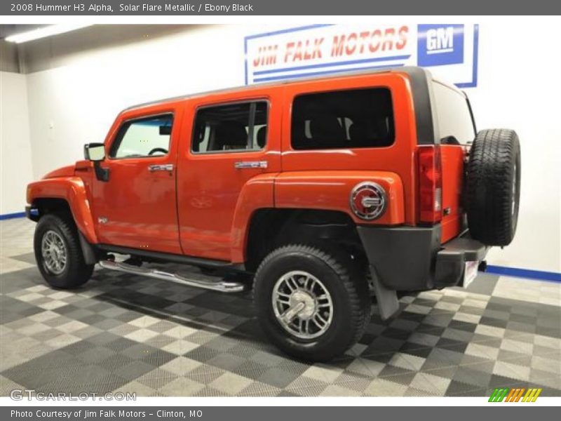 Solar Flare Metallic / Ebony Black 2008 Hummer H3 Alpha