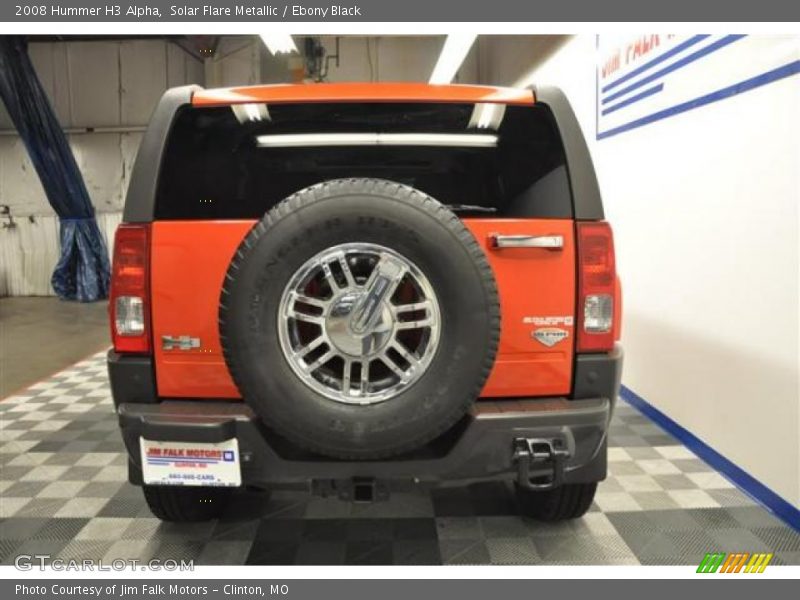 Solar Flare Metallic / Ebony Black 2008 Hummer H3 Alpha