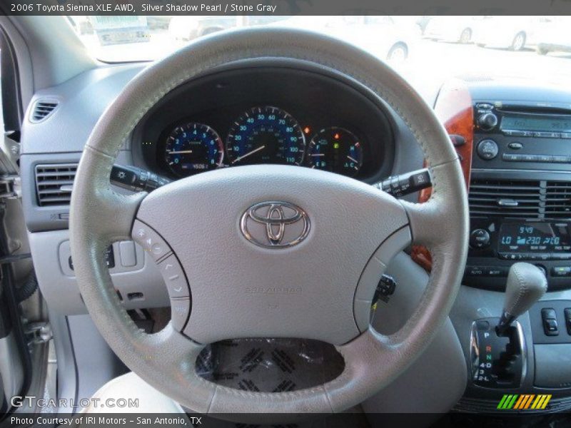 Silver Shadow Pearl / Stone Gray 2006 Toyota Sienna XLE AWD