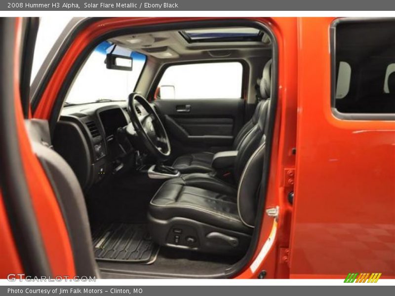 Solar Flare Metallic / Ebony Black 2008 Hummer H3 Alpha